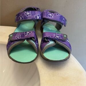 Girls Merrell Surf Strap Sport Sandal Gray & Purple Youth Size 4 NEW